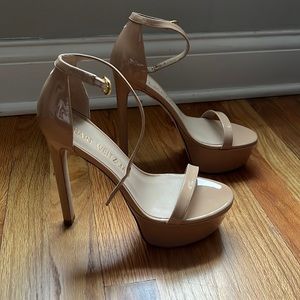 Stuart Weitzman NUDIST HOLLYWOOD PLATFORM SANDAL